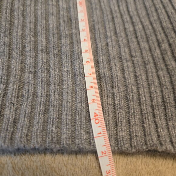 BRANDY MELVILLE Women's Wool Blend Mock Neck Grey Ribbed Knit Sweater Size XS/S - Picture 6 of 8